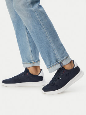 Tommy Hilfiger Tommy Hilfiger Сникърси Lightweight Runner FM0FM05909 Тъмносин