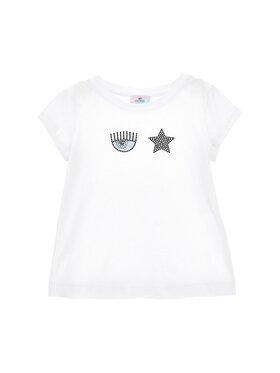 Chiara Ferragni Chiara Ferragni T-shirt T-Shirt Ric.Eyestar Jersey Bianco Regular Fit