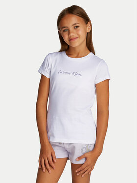 Calvin Klein Jeans Calvin Klein Jeans T-Shirt Script Logo IG0IG02857 Biały Slim Fit
