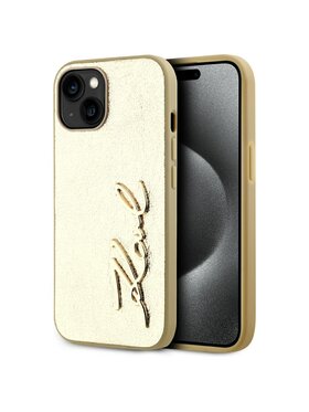 KARL LAGERFELD KARL LAGERFELD Etui na telefon iPhone 15 Złoty