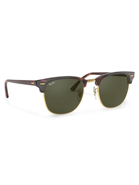 Ray-Ban Ray-Ban Okulary przeciwsłoneczne Clubmaster 0RB3016 W0366 Brązowy