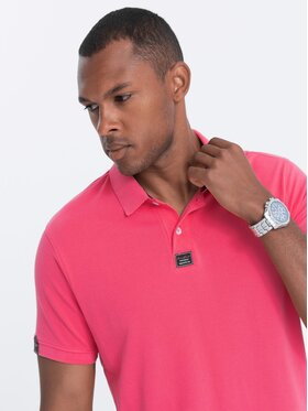 Ombre Ombre Polo S1745 Różowy Regular Fit