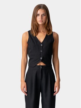 TeeShoppen TeeShoppen Kamizelka 'Basic Collection' Czarny Regular Fit