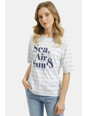 Cross Jeans Cross Jeans T-Shirt 56252-008 Biały
