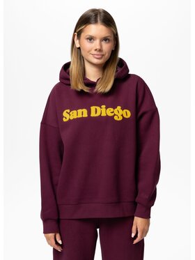 PITBULL PITBULL Bluza TULLA SAN DIEGO Fioletowy Oversize