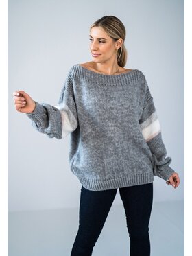 FIGL FIGLFIGL Maglione M909 Grigio Oversize