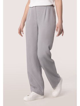 QUIOSQUE QUIOSQUE Kalhoty z materiálu QUIOSQUE 3UC005221 Šedá Regular Fit
