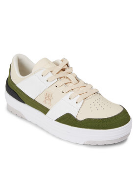 Tommy Hilfiger Tommy Hilfiger Sneakersy Th Lo Basket Sneaker FW0FW07309 Beżowy