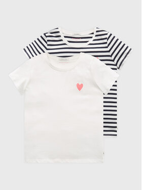 Tom Tailor Tom Tailor Набір з 2 футболок 1032157 Білий Regular Fit