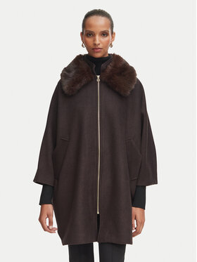 Rinascimento Rinascimento Palton CFC0130344003 Maro închis Oversize