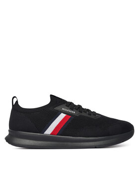 Tommy Hilfiger Tommy Hilfiger Sneakersy Lightweight Knitted Runner FM0FM05756 Černá