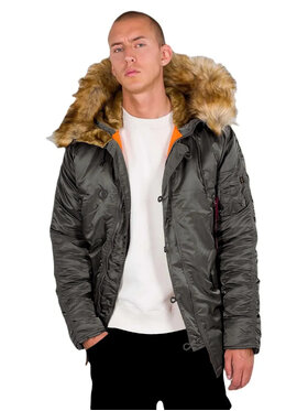 Alpha Industries Alpha Industries Zimné bundy AI.103141-136-M Sivá Regular Fit