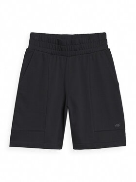 4F 4F Szorty sportowe SS MIDSHOP TEXTILE Czarny Regular Fit