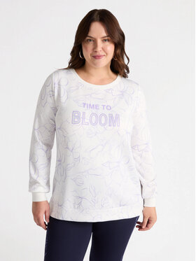 Fiorella Rubino Fiorella Rubino Bluza G877L008244N0S1 Biały Regular Fit