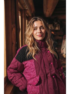 NAOKO NAOKO Kurtka zimowa Berry Snuggle Bordowy Regular Fit