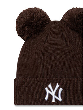 New Era Kapa New York Yankees Double Pom Knit Beanie 60580773 Rjava