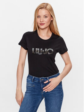Liu Jo Liu Jo Tricou WF3085 J6308 Negru Regular Fit