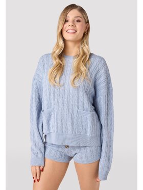 LAURELLA LAURELLA Sweter LAURELLA 6TU027800 Niebieski Regular Fit