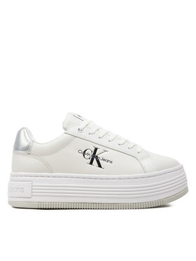 Calvin Klein Jeans Calvin Klein Jeans Sneakers Bold Platf Low Lace Lth Ml Mtl YW0YW01516 Alb