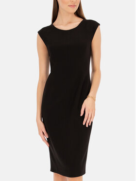 Potis & Verso Potis & Verso Sukienka elegancka Samira Czarny Slim Fit