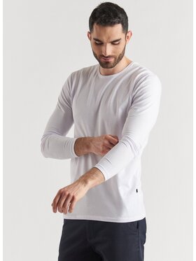 Pako Lorente Pako Lorente Longsleeve P000B-TL-006 Biały Slim Fit