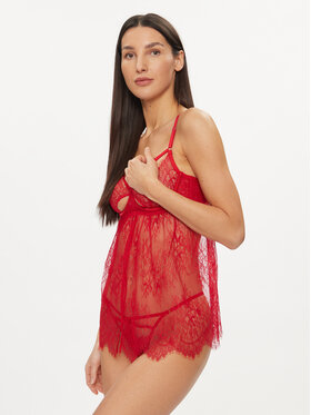 Hunkemöller Hunkemöller Unterrock Babydoll Romance 205138 Rot