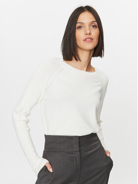 Fransa Fransa Sweter 20612740 Écru Regular Fit