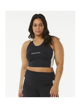 Rip Curl Rip Curl Top Rss Revival Crop Czarny Performance Fit