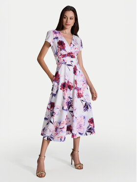 Swing Swing Sukienka koktajlowa 5AI12700 Kolorowy Regular Fit