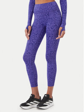 adidas adidas Legginsy Optime Primelift Snake KQ8312 Fioletowy