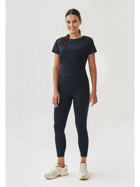 TATUUM TATUUM Kalhoty z materiálu LEA Tmavomodrá Fitted Fit