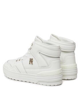 Tommy Hilfiger Superge Th Basket Hi FW0FW07757 Écru