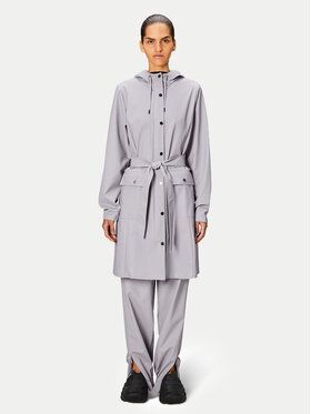 Rains Rains Nepremokavá bunda Curve W Jacket W3 18130 Sivá Regular Fit