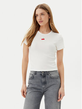 ONLY ONLY T-Shirt Daniella 15350554 Biały Slim Fit