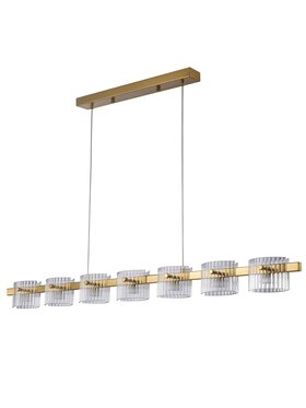 MIAhome MIAhome Lampa wisząca BACCIO LED złota 120 cm Złoty