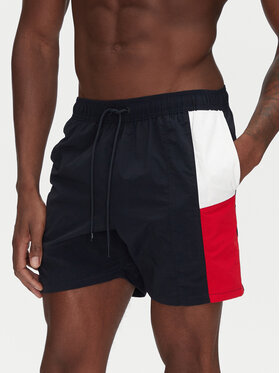 Tommy Hilfiger Tommy Hilfiger Плувни шорти UM0UM03483 Тъмносин Slim Fit