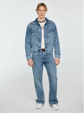 BIG STAR BIG STAR Kurtka jeansowa JUSTIN_385_130 Niebieski Basic Fit