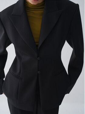 La Mania La Mania Marynarka AMBRIO Czarny Slim Fit