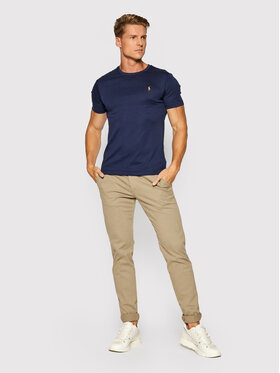 Polo Ralph Lauren Majica 710740727 Mornarsko Modra Slim Fit