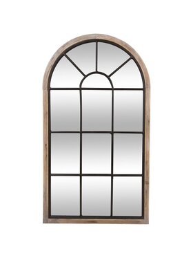 MIAhome MIAhome Lustro okno jodłowa rama 106 cm Brązowy