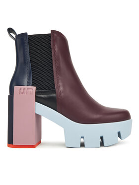 United Nude United Nude Členková obuv Grip Chelsea Mid IV 1095992516 Bordová