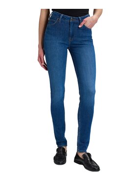Lee Lee Jeansy 112387496 Niebieski Skinny Fit