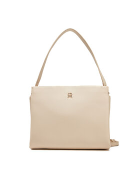 Tommy Hilfiger Tommy Hilfiger Τσάντα Th Legacy Med Satchel AW0AW17173 Εκρού
