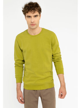 Volcano Volcano Bluza B-ANDY Zielony Regular Fit