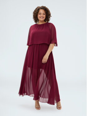 Fiorella Rubino Fiorella Rubino Abito da sera 7020T001869N036 Bordeaux A-Line Fit