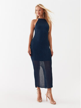 Guess Guess Φόρεμα καθημερινό W3YK93 R24F0 Σκούρο μπλε Slim Fit