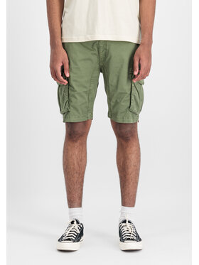 Alpha Industries Alpha Industries Szorty sportowe Cotton Twill Jogger Short Zielony Regular Fit