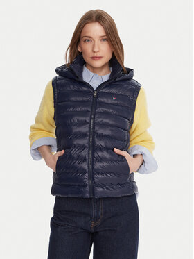 Tommy Hilfiger Tommy Hilfiger Αμάνικο Μπουφάν WW0WW47352 Σκούρο μπλε Slim Fit