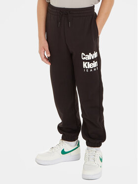 Calvin Klein Jeans Calvin Klein Jeans Pantaloni trening IB0IB01816 Negru Regular Fit