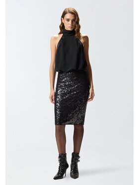 PINKO PINKO Φούστα Papacieca gonna micropaillettes Μαύρο Regular Fit